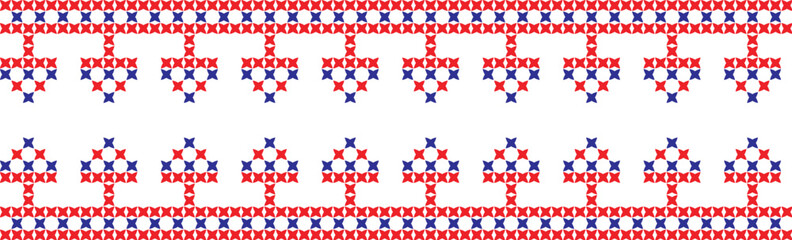 embroidered cross-stitch ornament national pattern
