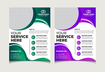 Set two color of modern creative minimalist corporate business flyer design vector template, Flyer Design Sale Create Eye-Catching Flyers Today, Exclusive Flyer Design sale, set of flyer design
