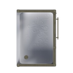 shower cabin isolated on white background, 3D illustration, cg render