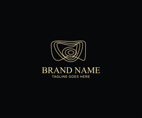 Brand name logo logo. Fingerprints Symmetry grid template