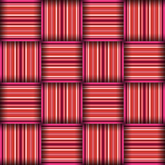 Abstract seamless woven pattern texture. Square seamless pattern. Red Stripes. Pink Lines and squares.