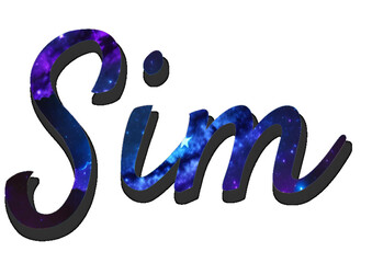 Sim - yes in portuguese - ideal for websites, emails, presentations, advertising, labels, stickers, postcards,	
