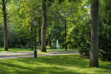 The Lichtentaler Allee in the spa park of Baden Baden _ Baden Baden, Baden Wuerttemberg, Germany.