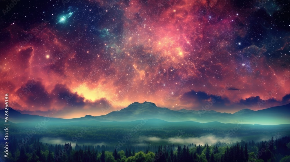 Wall mural the branch of astronomy that applies the principles of physics to understand the properties and beha