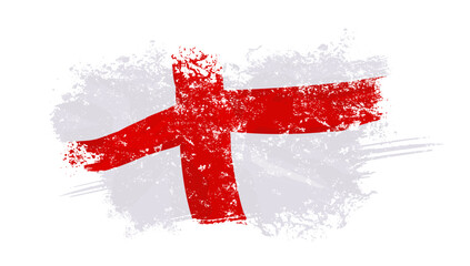 England Flag, English flag, Flag of England  - vector illustration