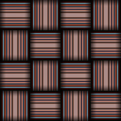 Abstract seamless woven pattern texture. Square seamless pattern. Stripes Lines and squares.