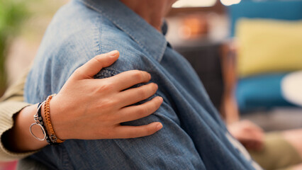 A loving hug at home