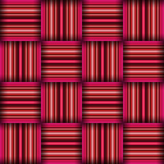 Abstract seamless woven pattern texture. Square seamless pattern. Red Stripes. Pink Lines and squares.