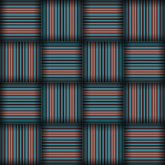 Abstract seamless woven pattern texture. Square seamless pattern. Stripes Lines and squares.