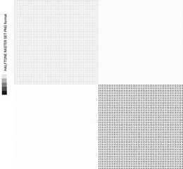 Transparent PNG template from raster dots for design