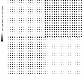 Transparent PNG template from raster dots for design