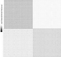 Transparent PNG template from raster dots for design