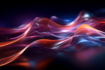 Fototapeta premium Wave abstract background, Abstract wave, Colorful abstract wave, Modern digital abstract 3D