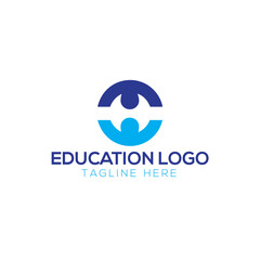 education logo, university logo vector design
