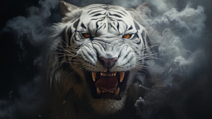 Obraz premium white tiger