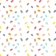 Dot seamless pattern. Vector background for design, textile, fabric, baby clothes
