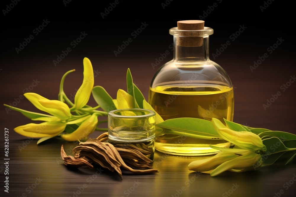 Poster Ylang Ylang aromatic oil.