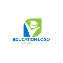 Digital School Logo Design Stock Vectors. Education logo. Media
