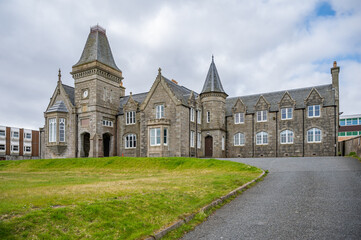 Fototapeta na wymiar Anderson Institute building, Shetland island