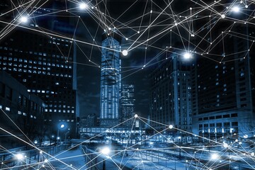 Smart city and communication network wireless connection