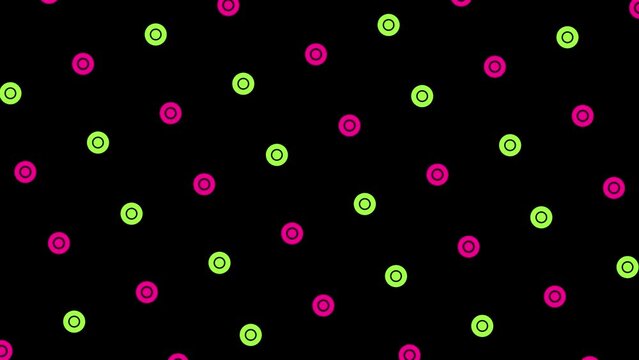 colorful circle abstract loop background animation in 4k