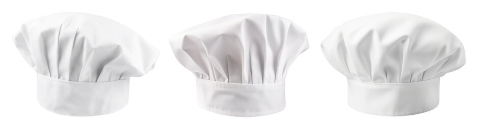 Set of chef hats cut out