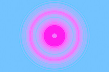 Hellblauer Hintergrund mit rosa Ringen; konzentrische Kreise mit rotierendem Eindruck um den Mittelpunkt; unscharfer Hintergrund mit Platz für Text