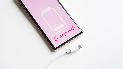 Mobile phone - a smartphone with the inscription 