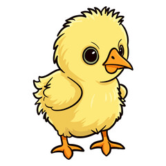baby chicken cartoon cute vector