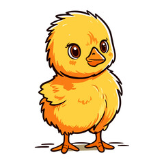 baby chicken cartoon cute vector