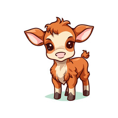 calf baby cow cute cartoon