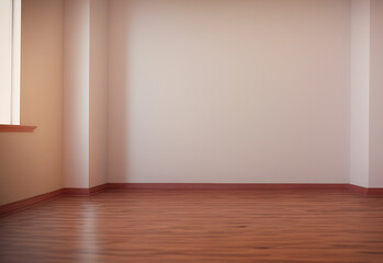 empty room with wooden floor