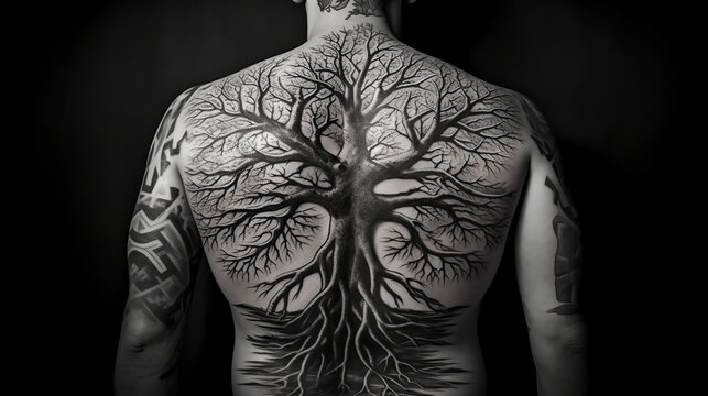 Tattoo auf R&uuml;cken