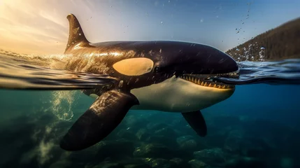 Deurstickers Orca killer whale