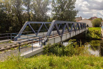 Railway bridge in Benatky nad Jizerou, Czech Republic