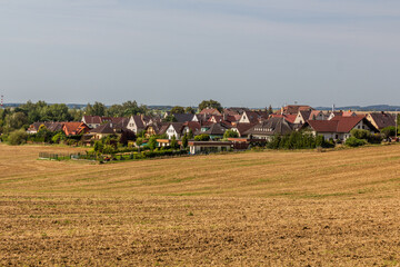 View of Cekanice suburbs of Tabor town, Czech Republic