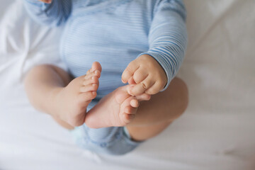 Baby Grabbing His Feet, Happy Baby Pose