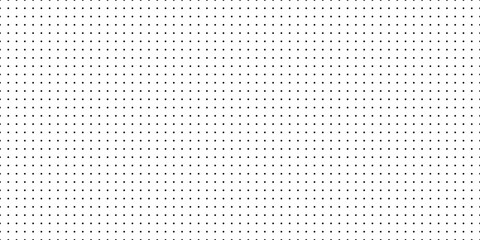 Dotted graph paper with grid. Polka dot pattern, geometric seamless texture for calligraphy drawing or writing. Blank sheet of note paper, school notebook. Vector illustration