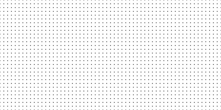 Dotted graph paper with grid. Polka dot pattern, geometric seamless texture for calligraphy drawing or writing. Blank sheet of note paper, school notebook. Vector illustration