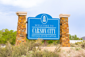 Welcome to Carson City Sign - 628296357