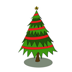 christmas tree with christmas balls
