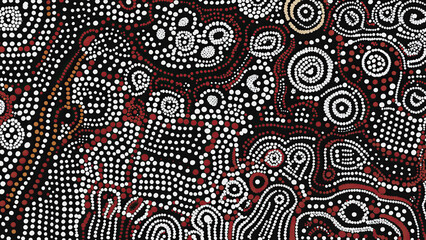 Dots painting abstract | AI Generated