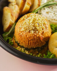 Artisanal Cheese Platter: A Delectable Assortment of Cheeses, Bread, and Crackers for Effortless Entertaining