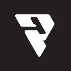 Letter P Logo Design. Initial P Letter Logo abstract .  P Logo Vector Icon Design. P  Simple logo design vector template