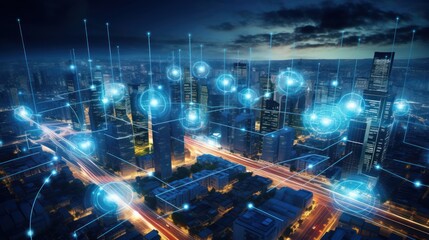 Obraz premium Edge Computing, explore the benefits and challenges of edge computing in enhancing real - time data processing and reducing latency