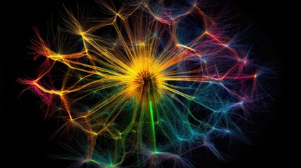 Fototapeta premium colorful dandelion