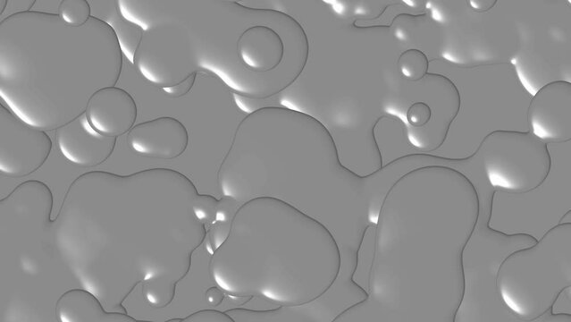 Oozing Liquid Metal Blobs Loop Background Vertical Video