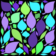 seamless pattern with leaves