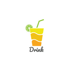 Drink logo vector design template