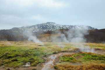 Geysers in the stream